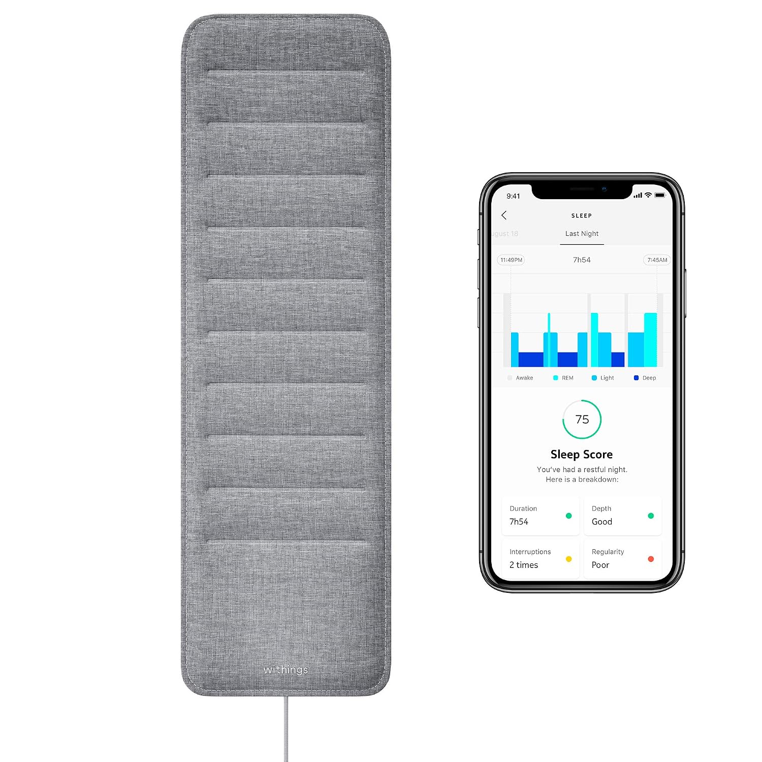 Under-mattress consumer sleep sensor pad