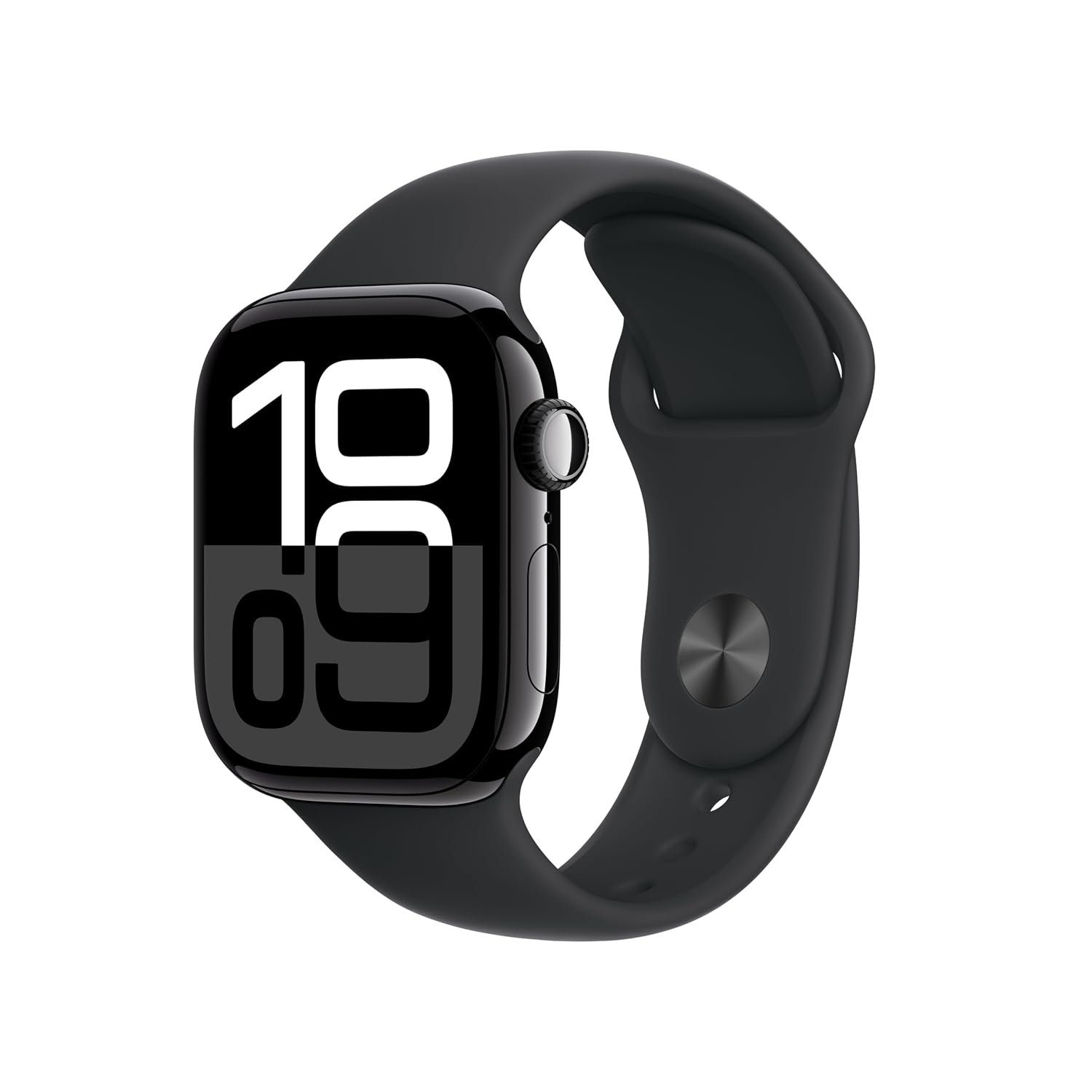 Consumer smartwatch showing a sleep summary on the nightstand