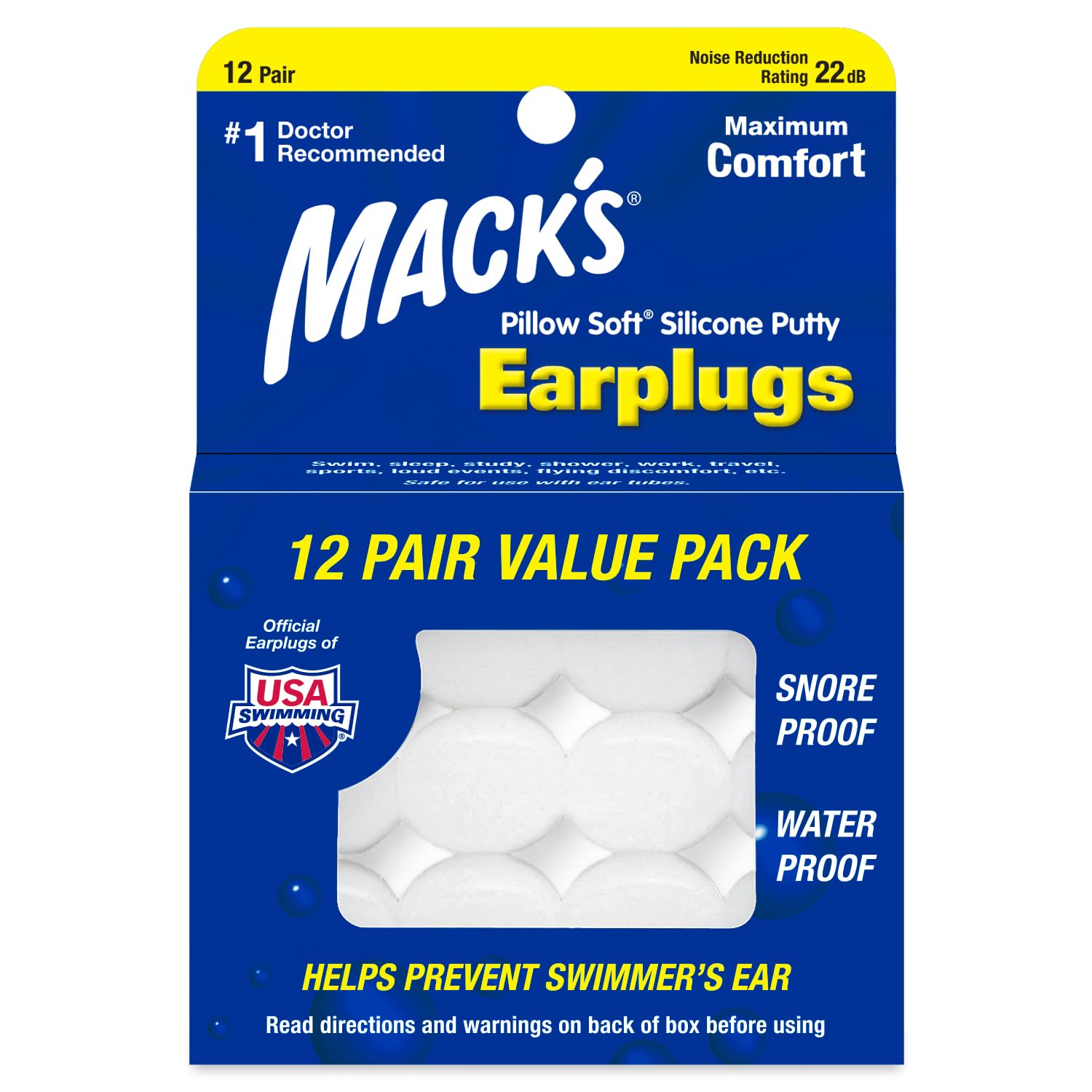 Mack's Pillow Soft Silicone Earplugs