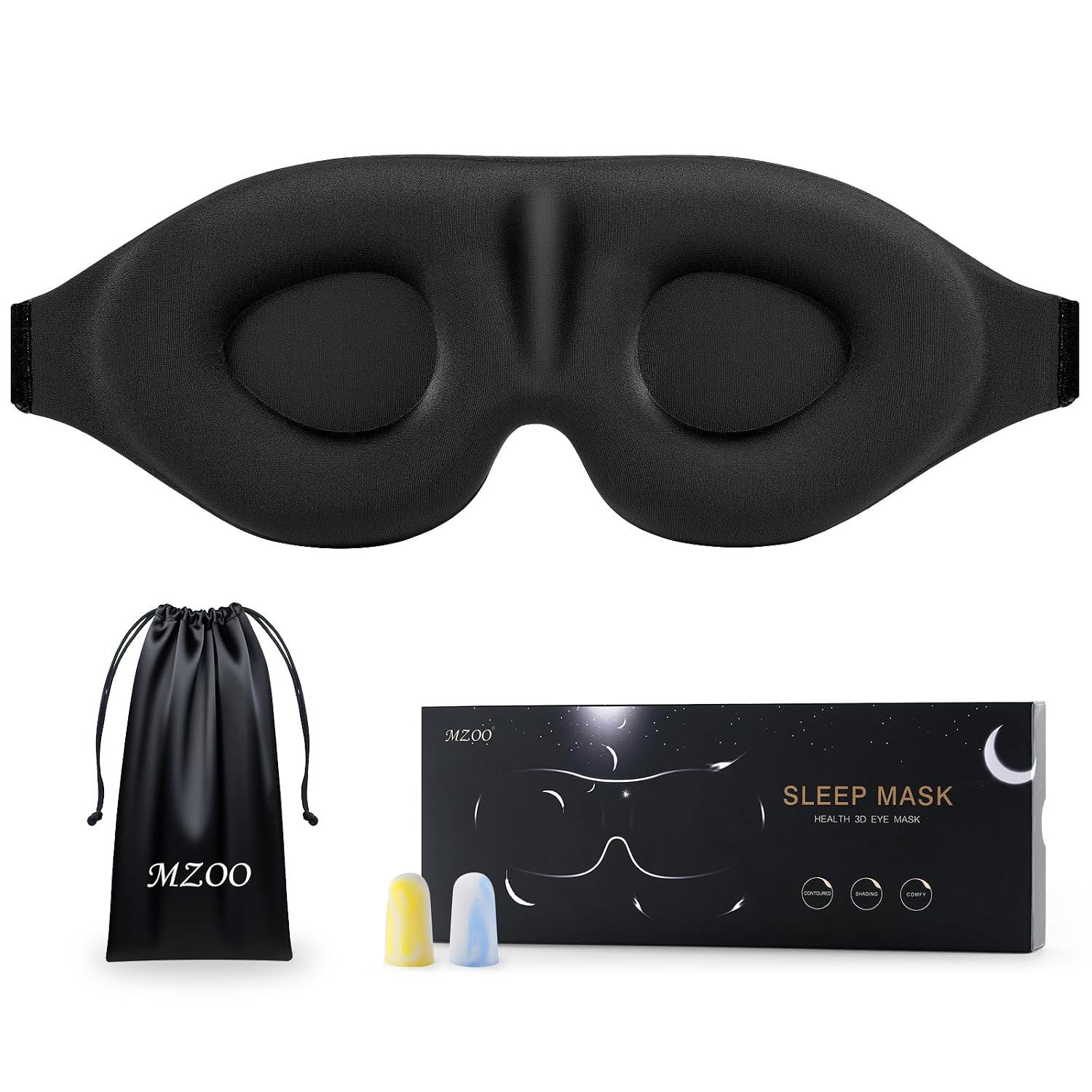 MZOO Contoured Blackout Eye Mask