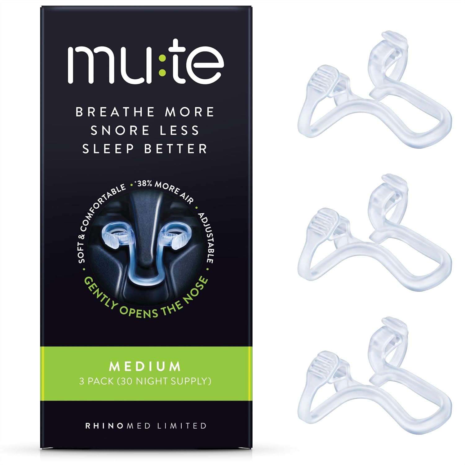 Rhinomed Mute internal nasal dilator for better nasal airflow