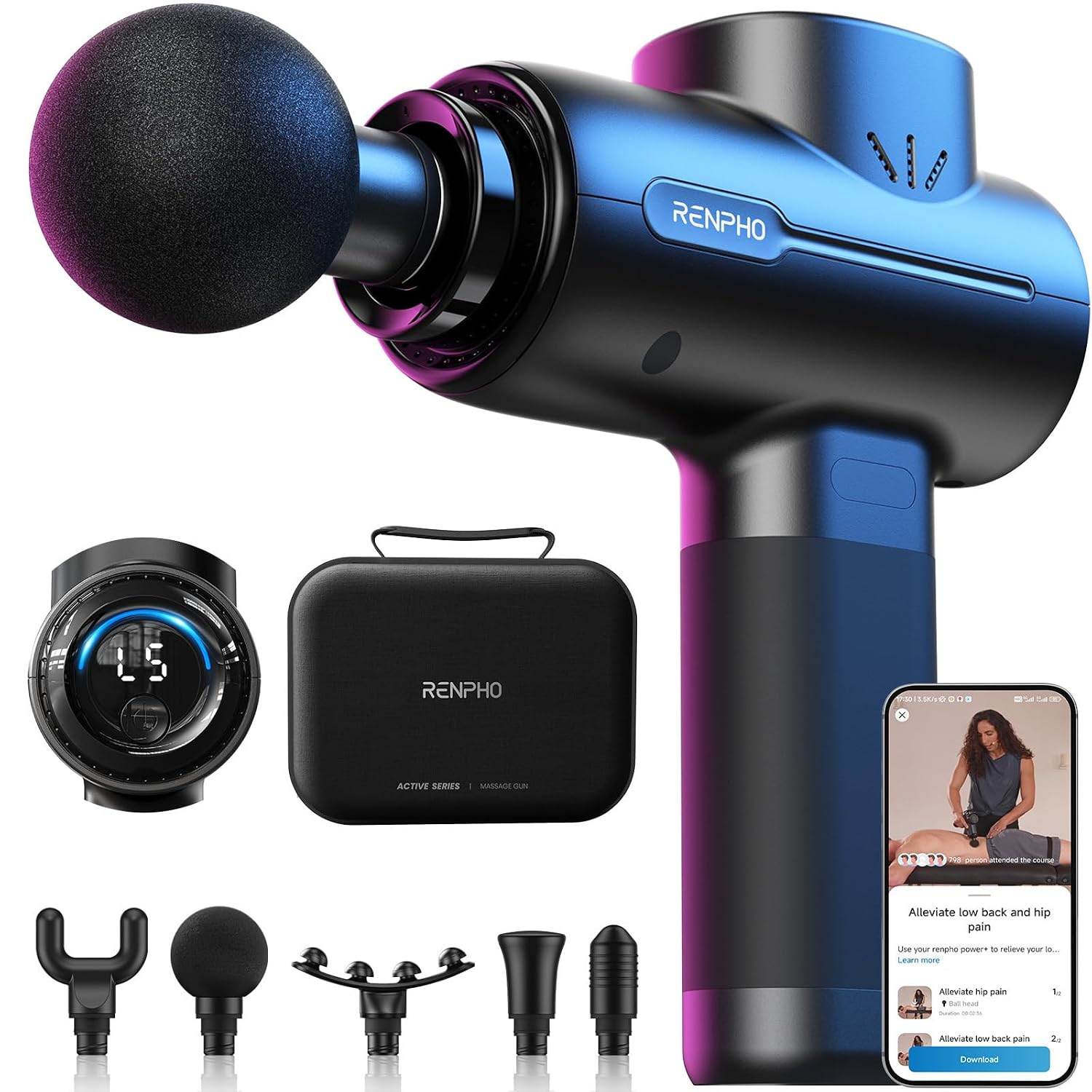 RENPHO Active+ Massage Gun percussion massage gun